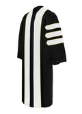 8 Luxury Doctoral Gown with Gold Trim – Elegance for Your Graduation Day - Graduation Cap&Gown