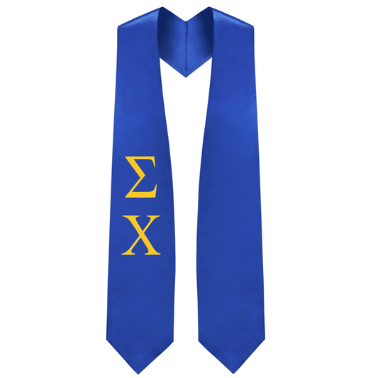 Sigma Chi Greek Lettered Stole - Graduation Cap&Gown