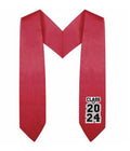 Red Kindergarten/Preschool Class of Stole - Graduation Cap&Gown