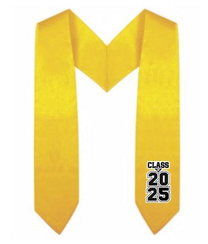 Gold Kindergarten/Preschool Class of Stole - Graduation Cap&Gown