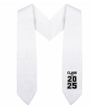 White Kindergarten/Preschool Class of Stole - Graduation Cap&Gown