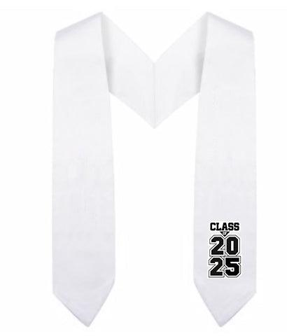 White Kindergarten/Preschool Class of Stole - Graduation Cap&Gown
