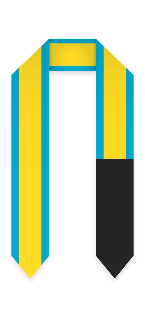 Bahamas Graduation Stole - Bahamas Flag Sash - Graduation Cap&Gown
