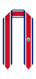 Costa Rica Graduation Stole - Costa Rican Flag Sash - Graduation Cap&Gown