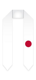 Japan Graduation Stole - Japanese Flag Sash - Graduation Cap&Gown