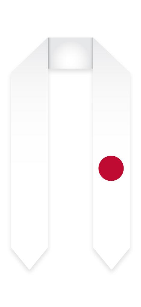 Japan Graduation Stole - Japanese Flag Sash - Graduation Cap&Gown