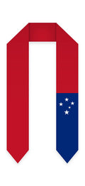 Samoa Graduation Stole - Samoan Flag Sash - Graduation Cap&Gown