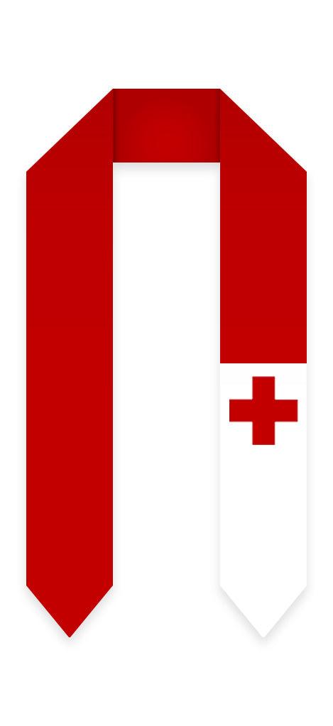 Tonga Graduation Stole - Tonga Flag Sash - Graduation Cap&Gown