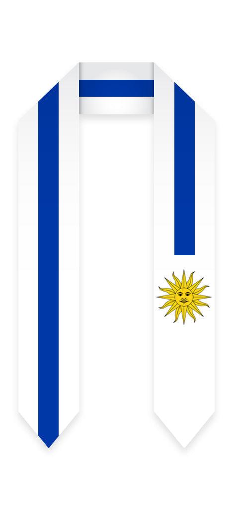 Uruguay Graduation Stole - Uruguayan Flag Sash - Graduation Cap&Gown