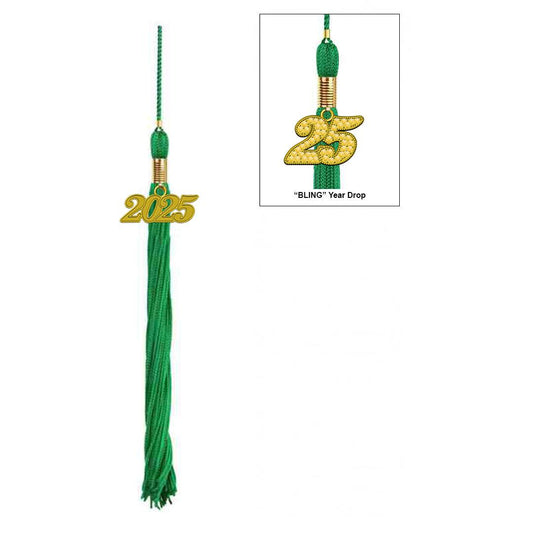 Matte Green Junior High/Middle School Cap & Tassel - Graduation Cap&Gown