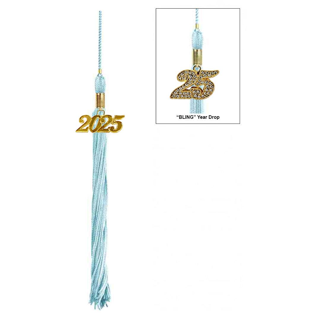 Shiny Light Blue Bachelors Academic Cap & Gown - Graduation Cap&Gown