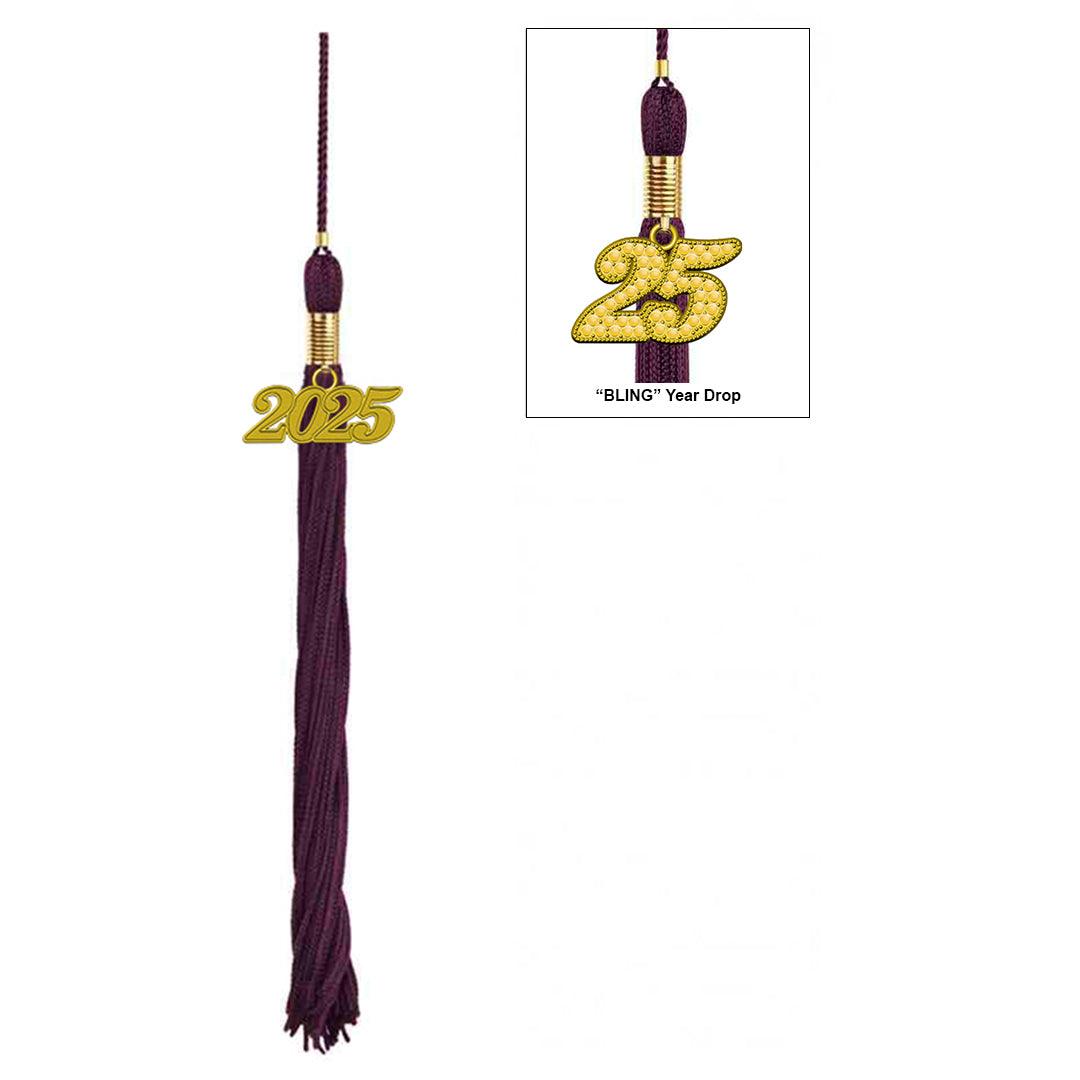 Shiny Maroon High School Cap & Gown - Graduation Cap&Gown