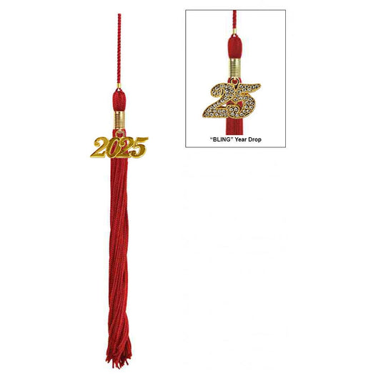 Matte Red Elementary Cap & Tassel - Graduation Cap&Gown