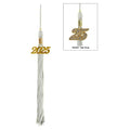 Shiny Silver High School Cap & Tassel - Graduation Cap&Gown