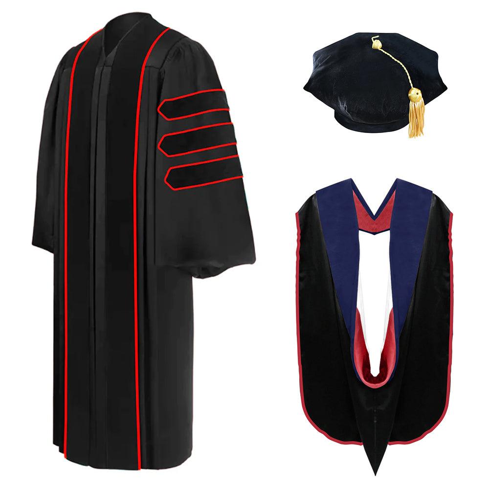 Doctoral Regalia Package for Indiana University Bloomington Graduation - Graduation Cap&Gown