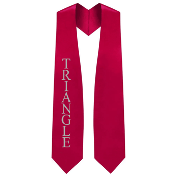 Triangle Greek Lettered Stole - Graduation Cap&Gown