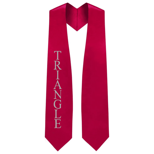 Triangle Greek Lettered Stole - Graduation Cap&Gown