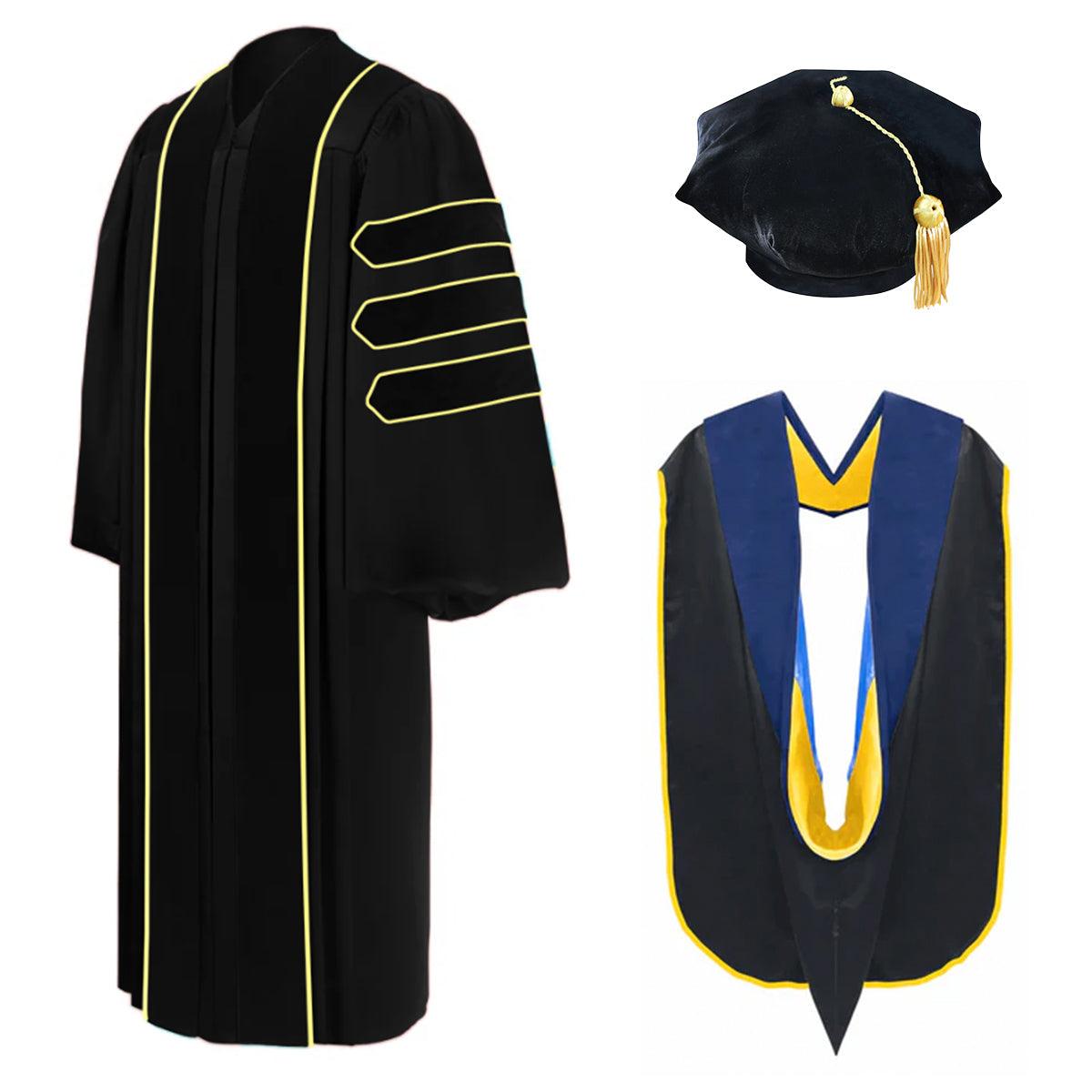 Doctoral Regalia Package for UC San Diego Graduation - Graduation Cap&Gown