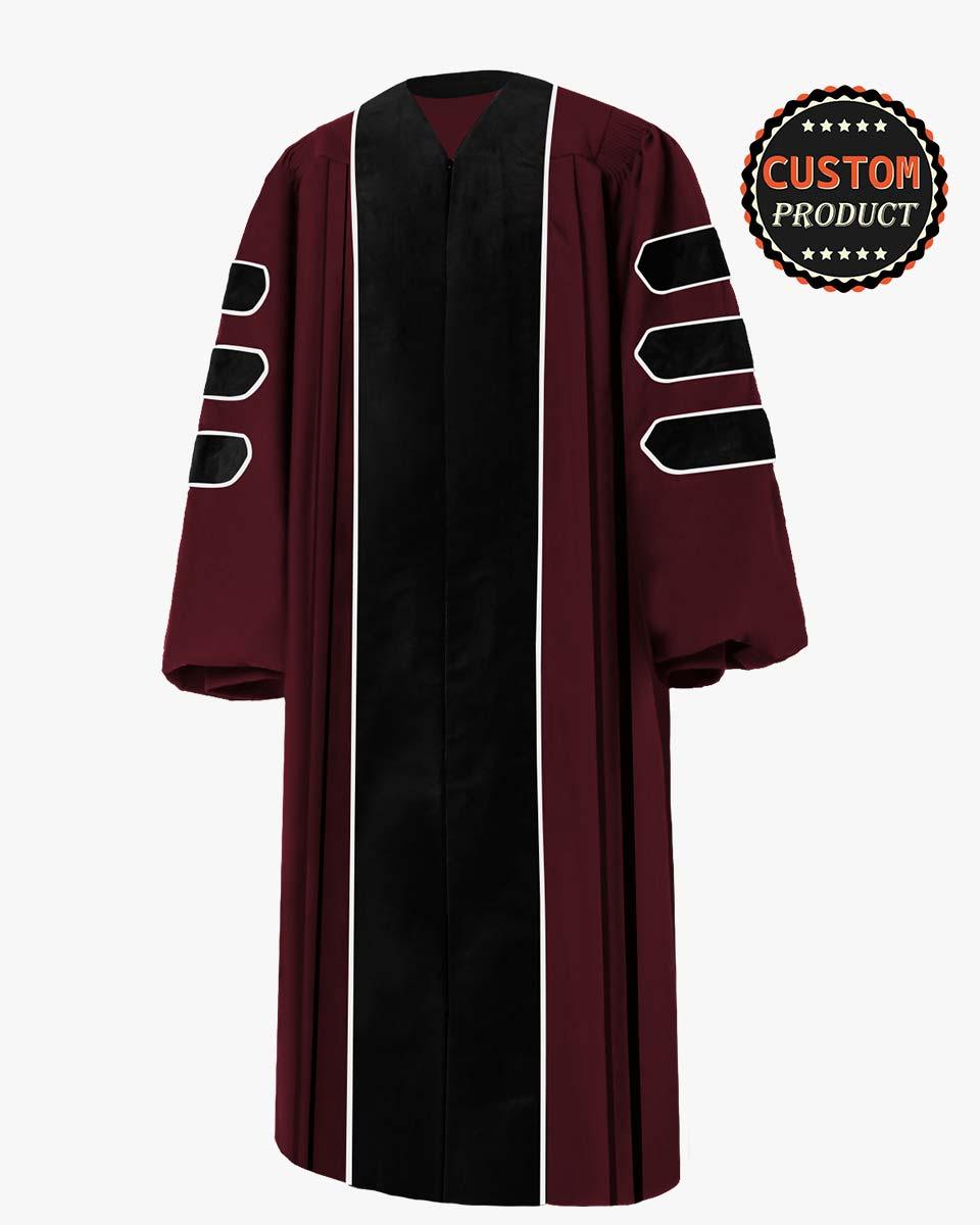 University of Massachusetts Amherst Doctoral Regalia Graduation Gown - Graduation Cap&Gown