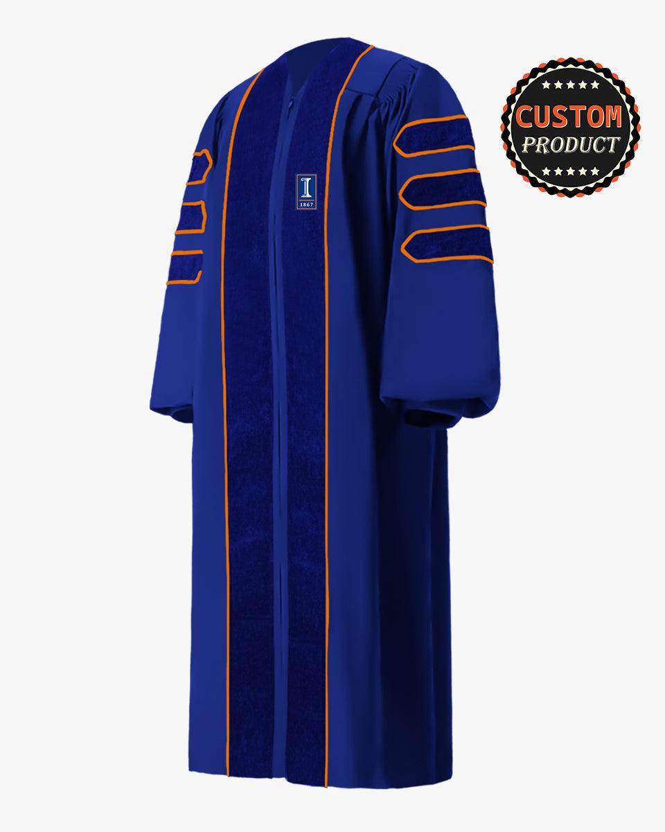 University of Illinois Urbana-Champaign Doctoral Regalia - Graduation Cap&Gown