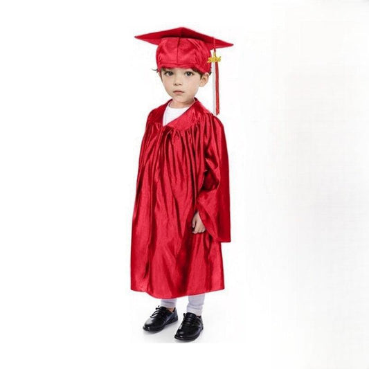 12 Colors Shiny Kindergarten/Preschool Graduation Cap and Gown - Graduation Cap&Gown