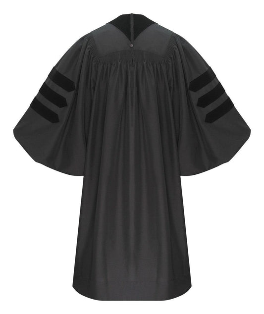Classic Doctoral Graduation Gown - Graduation Cap&Gown