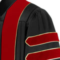 8 Luxury Doctoral Gown with Gold Trim – Elegance for Your Graduation Day - Graduation Cap&Gown