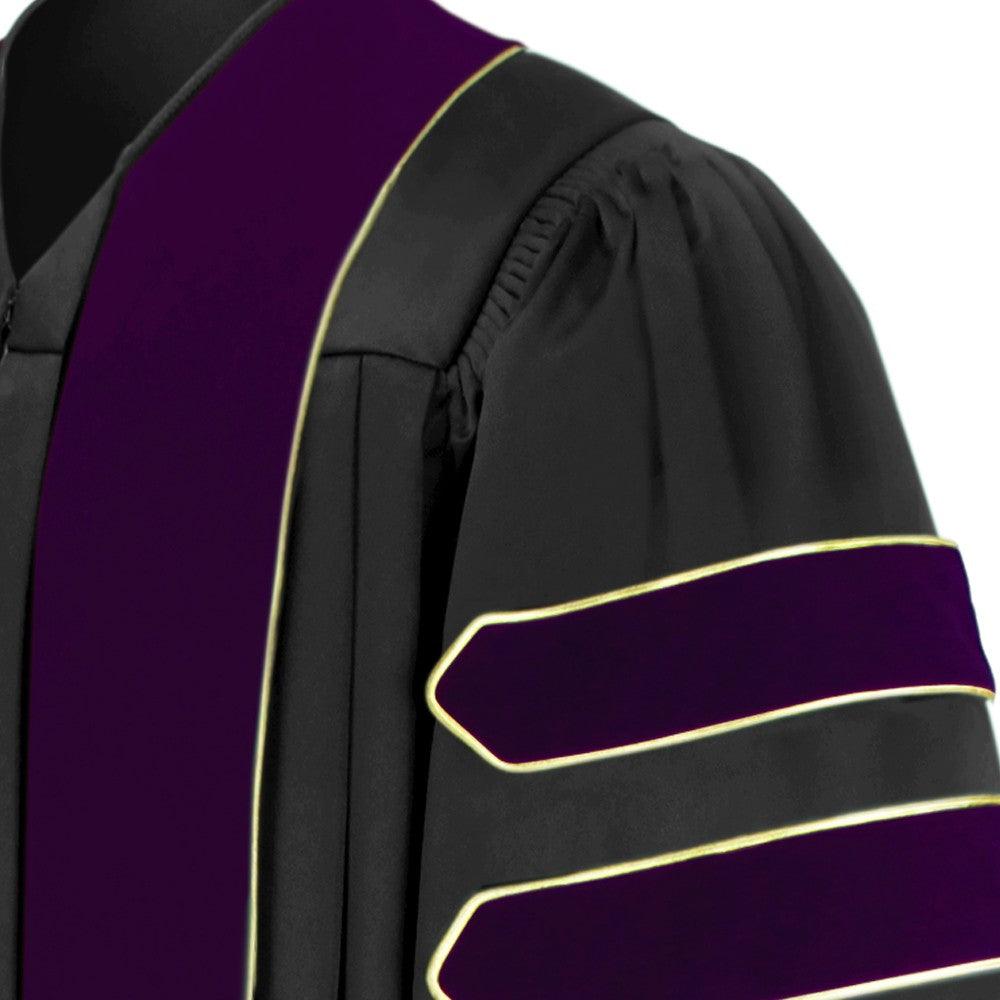 Doctor of Law Doctoral Graduation Gown - Academic Regalia - Graduation Cap&Gown