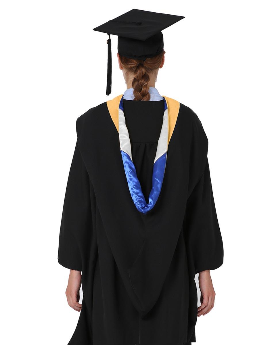 Deluxe Bachelor Hood - 15 Color Combinations Available - Graduation Cap&Gown