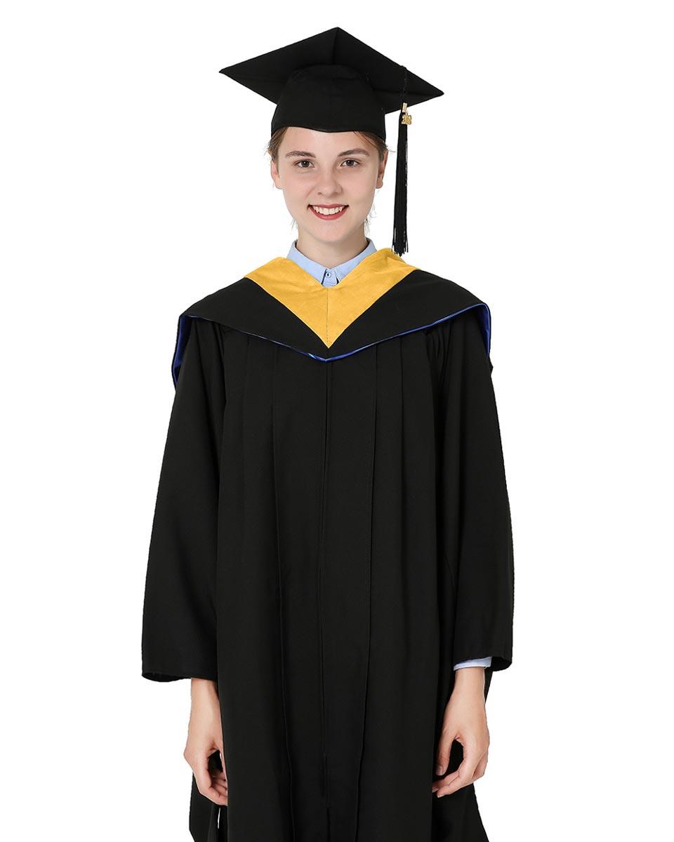Deluxe Bachelor Hood - 15 Color Combinations Available - Graduation Cap&Gown