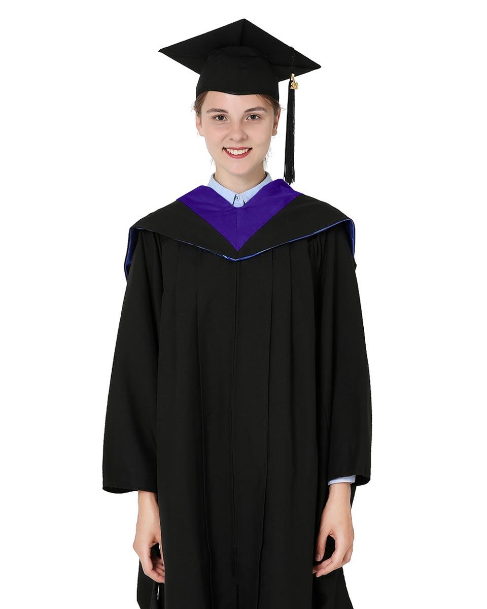 Deluxe Bachelor Hood - 15 Color Combinations Available - Graduation Cap&Gown