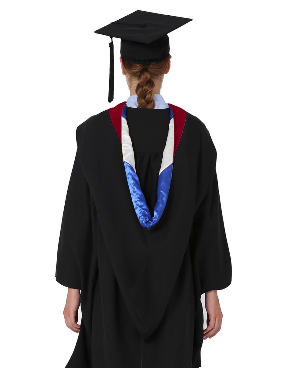 Deluxe Bachelor Hood - 15 Color Combinations Available - Graduation Cap&Gown