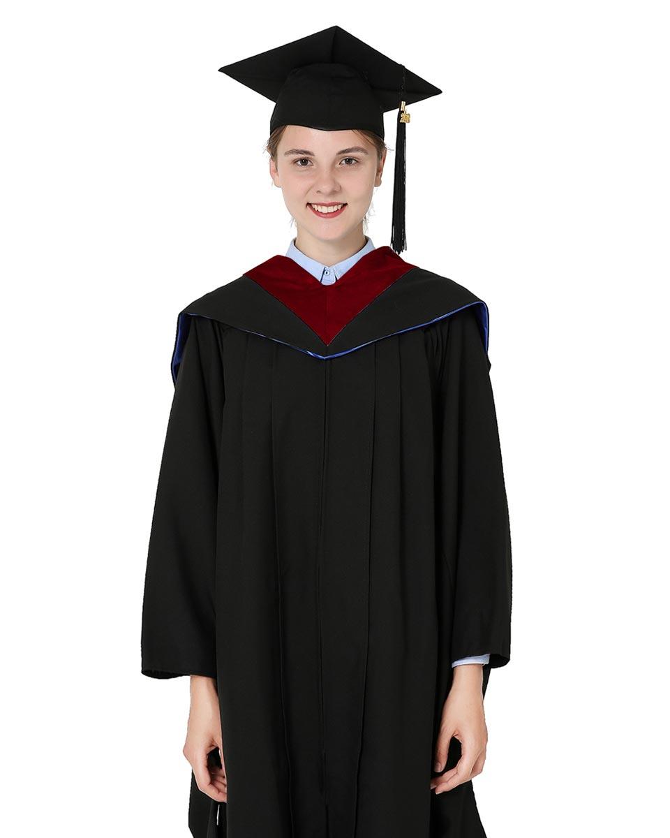 Deluxe Bachelor Hood - 15 Color Combinations Available - Graduation Cap&Gown