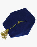 Blue Deluxe Doctorate Tam – 6-8 Sided Available - Graduation Cap&Gown
