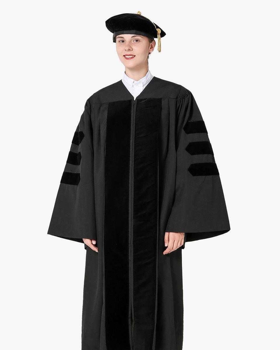 Classic Doctoral Graduation Gown Tam Package - Graduation Cap&Gown