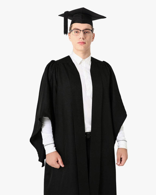 Classic Gathered UK British Bachelor Graduation Gown & Mortarboard - Graduation Cap&Gown