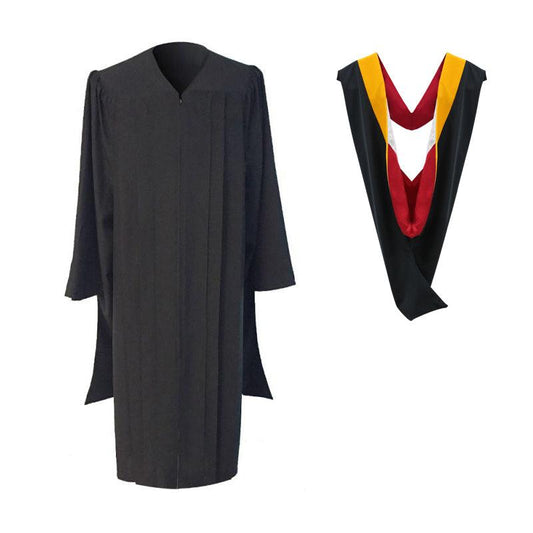 Classic Masters Academic Gown & Hood Package - Graduation Cap&Gown