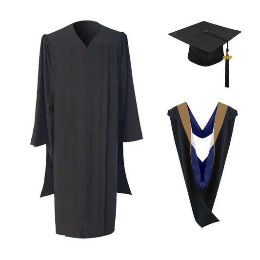 Masters Cap, Gown & Hood Package for Simmons University Graduation - Graduation Cap&Gown