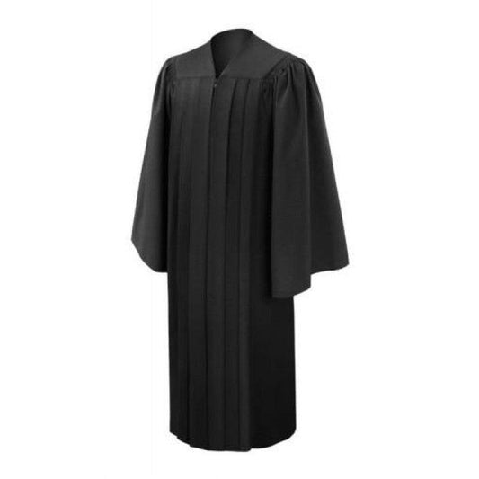 10 Deluxe Black Bachelors Graduation Cap, Gown & Hood Package - Graduation Cap&Gown