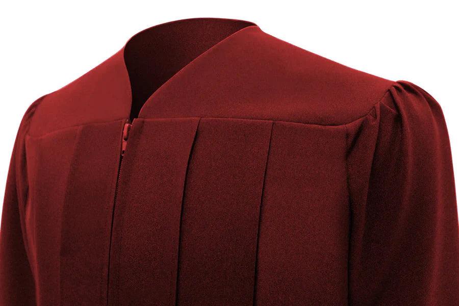Matte Burgundy Bachelors Academic Gown - Graduation Cap&Gown