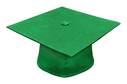 Matte Green High School Cap - Graduation Cap&Gown