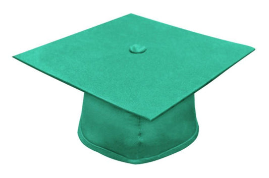 Matte Emerald Green Junior High/Middle School Cap - Graduation Cap&Gown