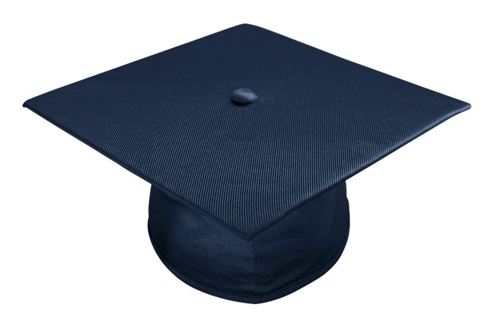 Shiny Navy Blue Bachelors Academic Graduation Cap - Graduation Cap&Gown