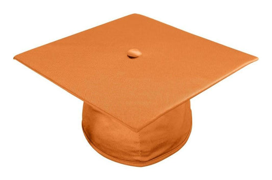 Shiny Orange High School Cap - Graduation Cap&Gown