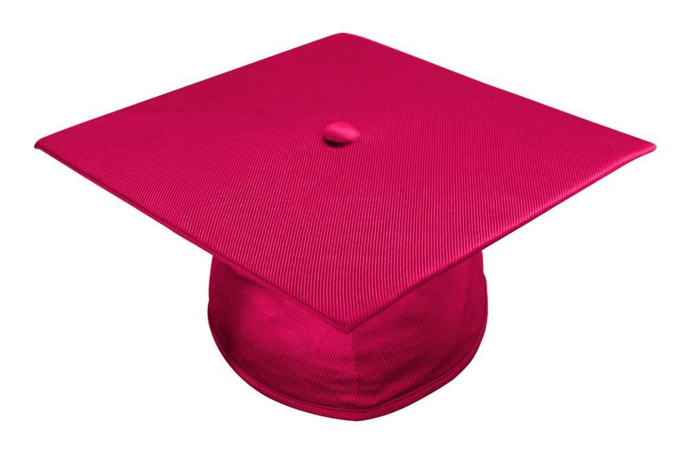 Shiny Red High School Cap - Graduation Cap&Gown