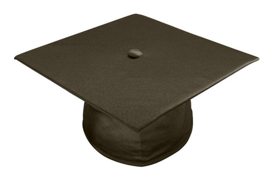 Shiny Brown High School Cap - Graduation Cap&Gown