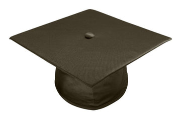 Shiny Brown Junior High/Middle School Cap - Graduation Cap&Gown