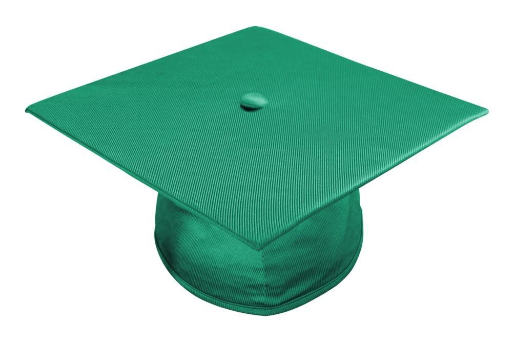 Shiny Emerald Green Bachelors Graduation Cap - Graduation Cap&Gown