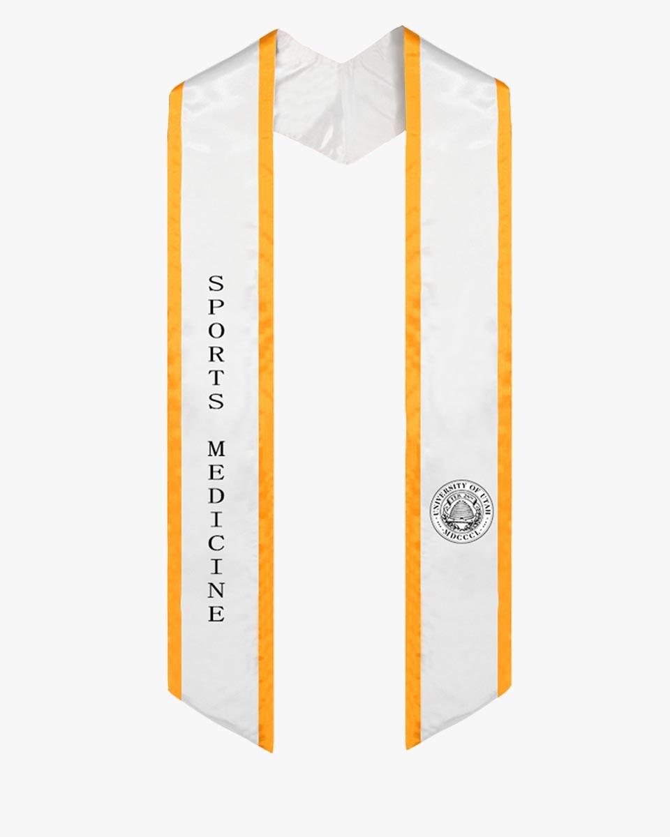 Custom Slanted Honor Stole with Trim - Graduation Cap&Gown