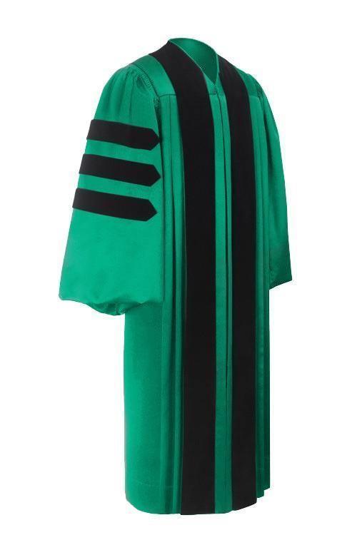 Classic Doctoral Graduation Gown - Graduation Cap&Gown